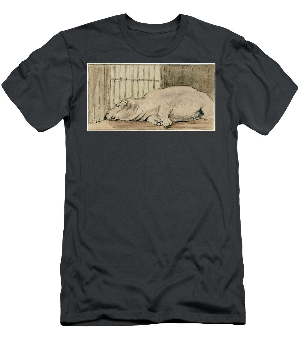 1 Het Nijlpaard in De Engelse Dierentuin Pieter Van Loon T-Shirt