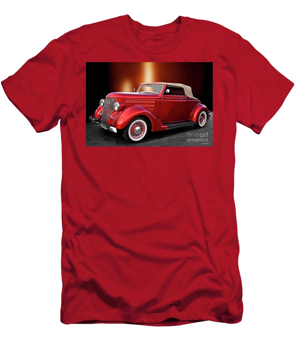 1936 Ford Candy Apple Convertible Ll Dave Koontz T-Shirt