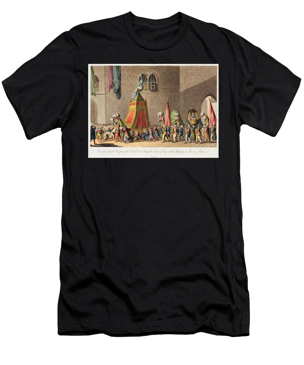 A View of the Grand Procession of the Sacred Camel Through the Streets of Cairo on Their Pilgrimage to Mecca and Medina Pub 1822 Cooper Willyams T-Shirt