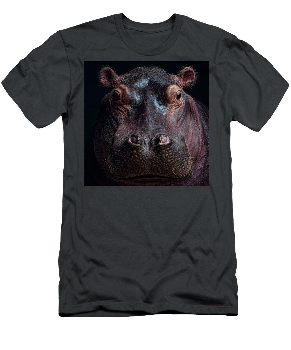 Close Up of a Majestic Hippo Ingrid Smith Johnsen T-Shirt