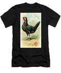 White Faced Black Spanish Hen Vintage Animal Illustration Picked and Shared T-Shirt